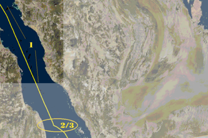 Gulf of Aden map: PMSC reporting step 1 area